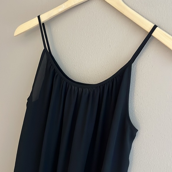 Loft Flowy Spaghetti Strap‎ Cami Black Size XSmall - Picture 3 of 8